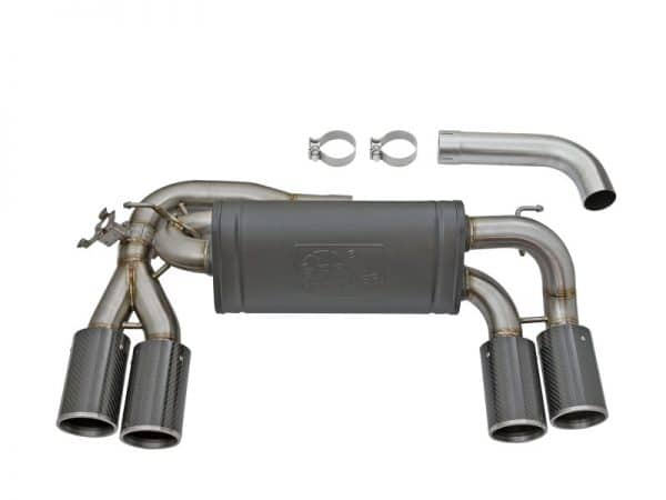 aFe MACHForce XP 3in - 2 1/2in Axle Back 304SS Exhaust w/ Carbon Fiber Tips 16-17 BMW M2 (f87) - Image 10