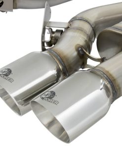 Alternative view of aFe MACHForce XP 3in 304 SS Cat-Back Dual Mode Exhaust w/ Polished Tips 16-17 Cadillac ATS-V V6-3.6L