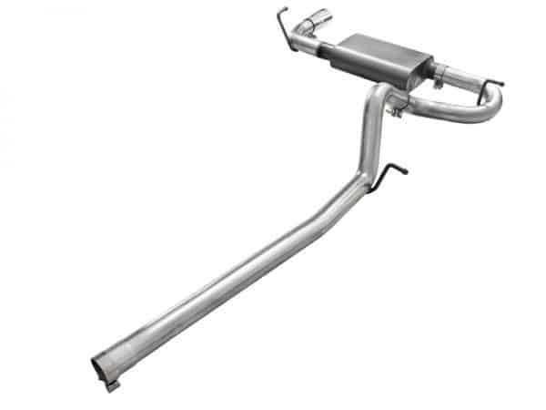 aFe Scorpion 2-1/2in Alum Steel Cat-Back Exhaust w/Pol Tip 07-18 Jeep Wrangler (JK) V6-3.6L/3.8L - Image 6