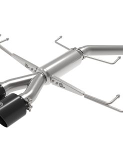 aFe Takeda 2.5in 304SS Axle-Back Exhaust System 17-19 Honda Civic Type R L4-2.0L (t) - Black Tip