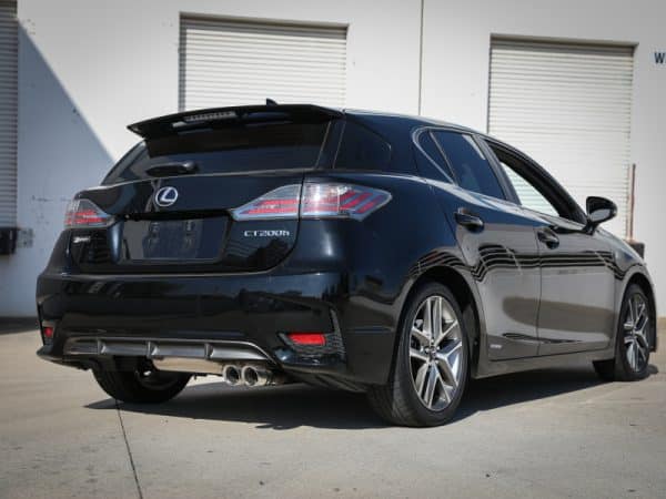 aFe POWER Takeda 2in to 2-1 304 SS Cat-Back Exhaust w/ Polished Tips 11-17 Lexus CT200h 1.8L - Image 2