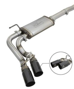 aFe Power Rebel Series 3in 409SS Cat-Back Exhaust w/ Black Tips 05-15 Toyota Tacoma V6-4.0L
