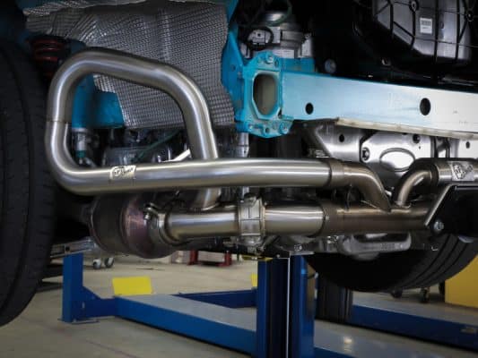 Alternative view of afe 14-16 Porsche 911 GT3 991.1 H6 3.8L MACH Force-Xp 304 SS Cat-Back Exhaust System w/ Brushed Tips