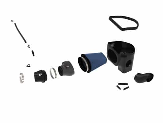 Alternative view of aFe Magnum Force Stage-2 Track Series Carbon Fiber AIS w/ Pro 5R Media - 18 Dodge Challenger V8-6.2L