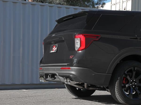 aFe MACH Force-Xp 2.5in. 304 SS C/B Exhaust 20-21 Ford Explorer V6-3.0L - Polished Tip - Image 3
