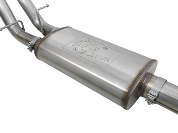aFe Vulcan Series 4-3in 304SS Exhaust Cat-Back w/ Pol Tips 2019 GM Silverado/Sierra 1500 V8-6.2L - Image 4