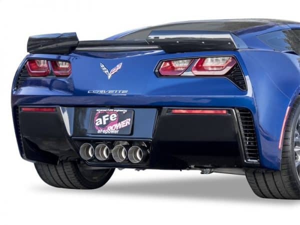 aFe MACHForce XP 3in-2 1/2in Axle Back 304SS Exhaust w/ Polished Tips 15-17 Chevy Corvette Z06 - Image 2