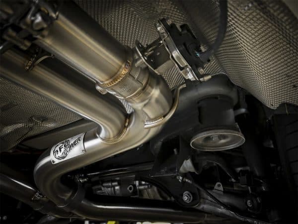aFe MACH Force-Xp 3.5in. 304 SS C/B Exhaust w/o Muffler 15-18 BMW X5 M V8-4.4L (tt) - Polished Tip - Image 5