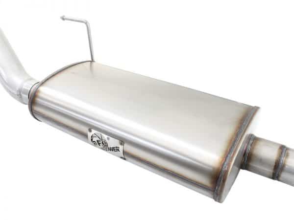 aFe MACHForce XP Exhaust 3in-3.5in SS Single Side Exit CB w/ Black Tips 15 Ford F150 V8 5.0L CC/SB - Image 3