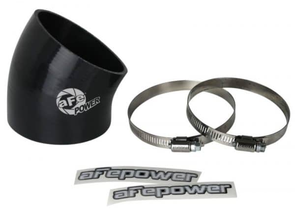 aFe MagnumFORCE Air Intake System Spare Parts Kit 3-1/2in ID x 30 Deg. Silicone Elbow Coupler -Black - Image 2