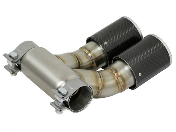aFe Power 13-14 Porsche Cayman S / Boxster S Carbon Fiber Exhaust Tip Upgrade - Image 4