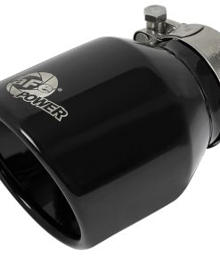 aFe MACH Force-Xp 409 SS Clamp-On Exhaust Tip 2.5in. Inlet / 4in. Outlet / 6in. L - Black