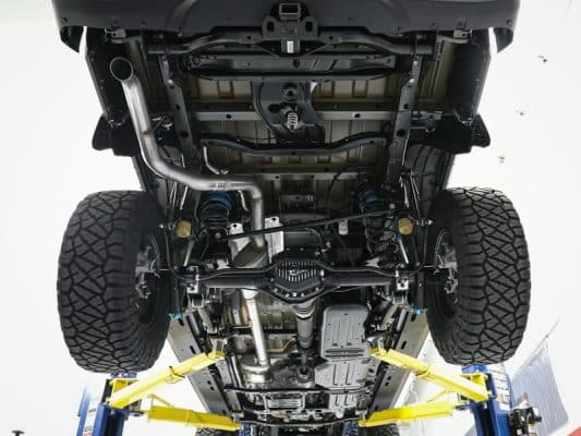 Alternative view of aFe +20 Jeep Gladiator MACH Force-Xp 3 IN 409 Stainless Steel Cat-Back Hi-Tuck Cat-Back