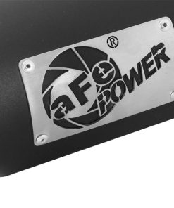 Alternative view of aFe MACHForce-XP 3.5in 409 Stainless Steel Exhaust Tip 3.5in x 4.5in Out x 12in L Clamp-On