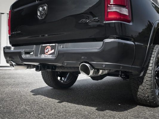 Alternative view of aFe MACH Force-XP 4-1/2in Steel OE Replacement Exhaust Tips - 2021+ Dodge Ram (5.7L V8) - Polished