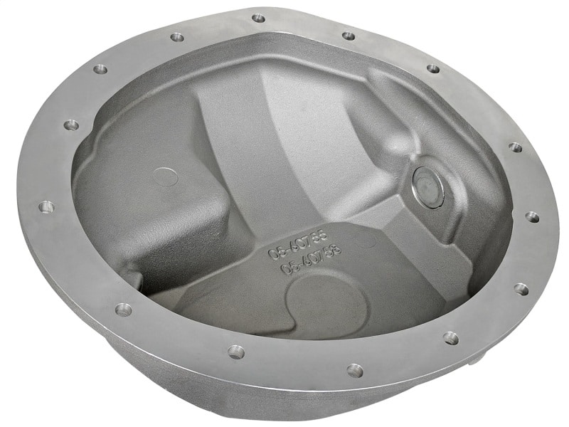 aFe Power Rear Differential Cover Raw w/Machined Fins Street Ser. 16-17 Nissan Titan XD (AAM 9.5-14) - Image 5
