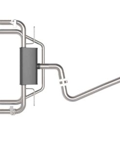 Alternative view of aFe MACHForce XP 3in-2.5in 304SS Exhaust Cat-Back 15-20 Audi S3 L4-2.0L (t) - Black Tips
