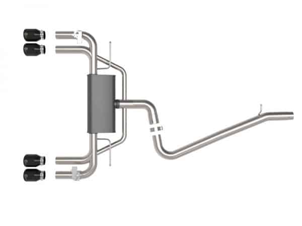 aFe MACHForce XP 3in-2.5in 304SS Exhaust Cat-Back 15-20 Audi S3 L4-2.0L (t) - Black Tips - Image 2
