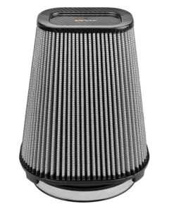 aFe MagnumFLOW Pro Dry S Air Filter (7.5x5.5in) F x (9x7in) B x (5.75x3.75in) T (Carbon) x 10in H
