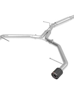aFe 17-19 Audi A4 (L4-2.0L) MACH Force-Xp  Stainless Steel Axle-Back Exhaust System - Carbon Tip