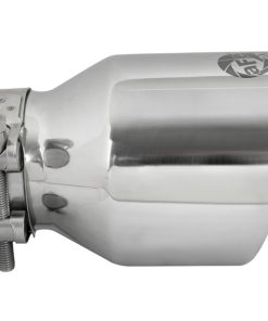 Alternative view of aFe MACH Force-Xp 304 SS Clamp-On Exhaust Tip 2.5in. Inlet / 4in. Outlet / 6in. L - Polished