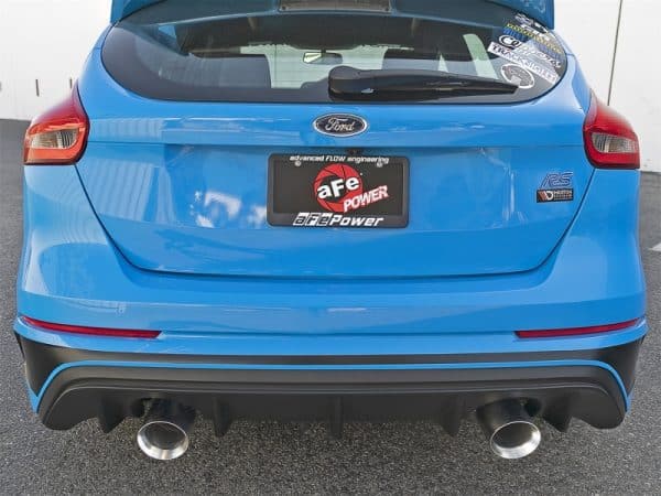 aFe Takeda 3in 304 SS Axle-Back Exhaust System w/ Polished Tip 16-18 Ford Focus RS 2.3L (t) - Image 2