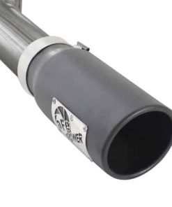 Alternative view of aFe MACHForce XP Exhausts Cat-Back SS 409 EXH  Wrinkle Black CB Ford F-150 11-12 V6-3.5L (tt)