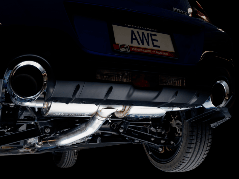 AWE Subaru BRZ/ Toyota GR86/ Toyota 86 Touring Edition Cat-Back Exhaust- Chrome Silver Tips - Image 10