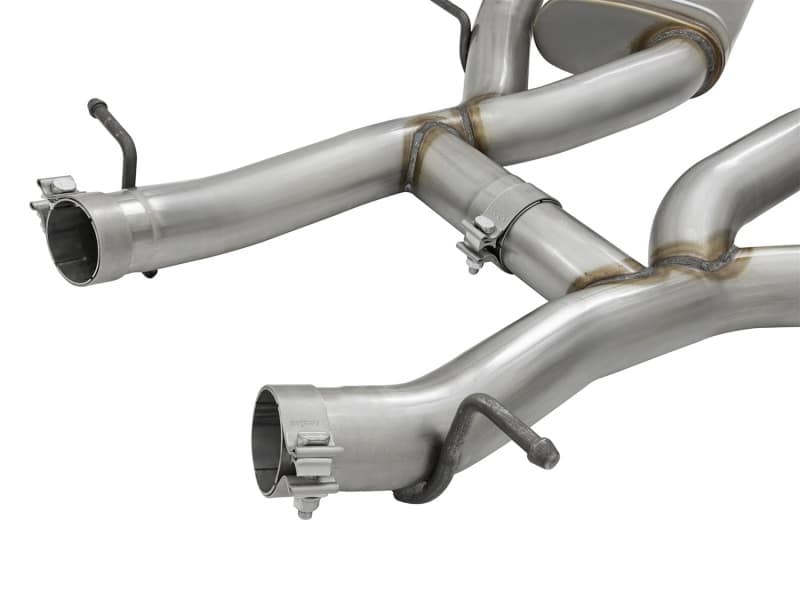 aFe MACHForce XP 3in 304 SS Axle-Back Exhaust Dual Exhaust (NPP) w/ Black Tips 16-17 Camaro SS V8 - Image 5