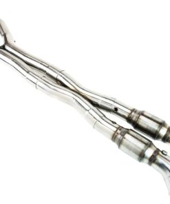 Alternative view of Kooks 14+ Chevy Corvette C7 3in x 3in Cat SS X-Pipe Kooks HDR Req