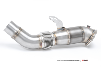 Alternative view of AMS Performance 2020+ Toyota Supra A90 Street Downpipe w/GESI Catalytic Converter