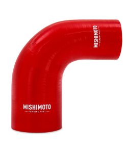 Mishimoto Silicone Reducer Coupler 90 Degree 2.25in to 3in - Red