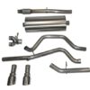 Corsa 14 GMC Sierra/Chevy Silv 1500 Crew Cab/Short Bed 5.3L V8 Polished Sport Dual Rear CB Exhaust