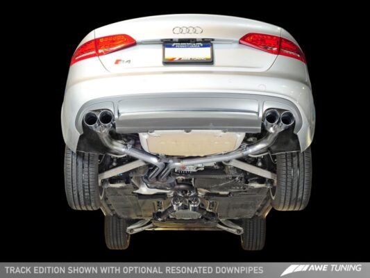 Alternative view of AWE Tuning Audi B8.5 S4 3.0T Track Edition Exhaust - Diamond Black Tips (102mm)