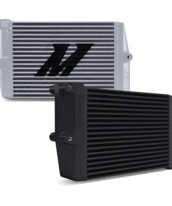 Mishimoto Heavy-Duty Oil Cooler - 10in. Opposite-Side Outlets - Silver