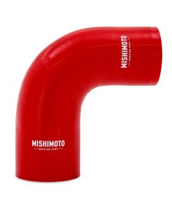 Mishimoto Silicone Reducer Coupler 90 Degree 3in to 3.25in - Red