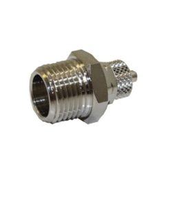 Snow Performance 3/8in NPT - 1/4 Quick Connect Straight Res Fitting