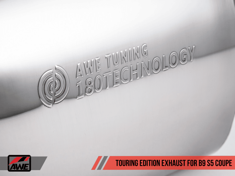 AWE Tuning Audi B9 S5 3.0T Touring Edition Exhaust - Black Diam Tips (102mm) - Image 6