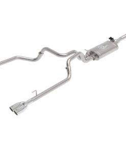 aFe Gemini XV 3in 304 SS Cat-Back Exhaust w/ Cutout 19-21 GM Silverado/Sierra 1500 V8- w/ Black Tips