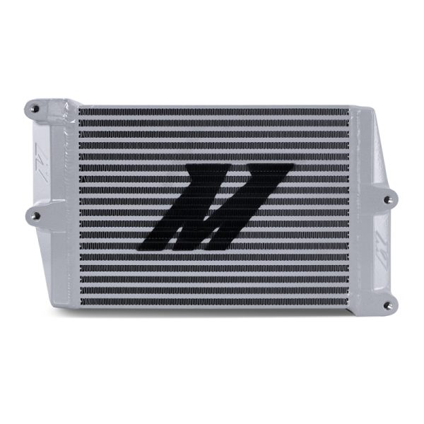 Alternative view of Mishimoto Heavy-Duty Oil Cooler - 10in. Opposite-Side Outlets - Silver