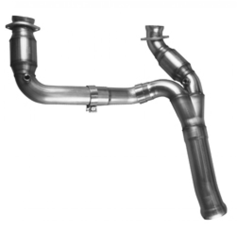 Kooks 09-13 GM 1500 3in x OEM Out Cat SS Y Pipe Kooks HDR Req - Image 4