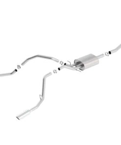 Borla 14 Silv/Sierra 1500 C/B Touring Exh/2.75in in muff 2.25inout 4inTIp SS Rear Exit