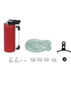 Mishimoto Small Aluminum Oil Catch Can - Wrinkle Red