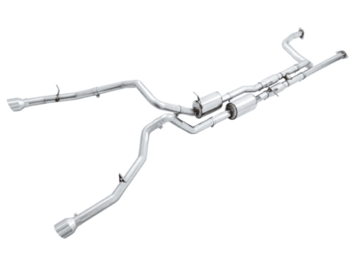 Alternative view of AWE Tuning 2021 RAM 1500 TRX 0FG Cat-Back Exhaust - Chrome Silver Tips