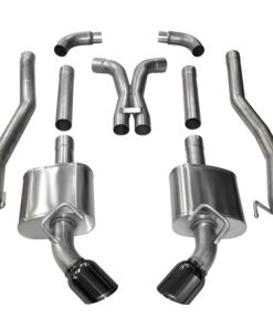 Corsa 10-15 Chevrolet Camaro SS 6.2L V8 Manual Black Xtreme 3in Cat-Back