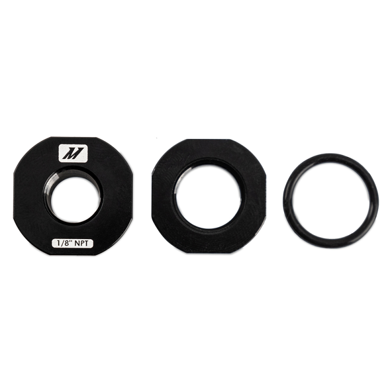 Mishimoto 1/8in NPT CNC-Machined Nozzle Mount Adapter - Black - Image 3