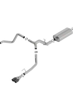 Alternative view of Borla 19 Chevrolet Silverado/GMC Sierra 1500 6.2L SS Touring Catback Exhaust - Black Chrome Tips