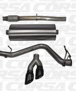 Corsa 14 GMC Sierra/Chevy Silv 1500 Crew Cab/Short Bed 5.3L V8 Black Sport Single Side CB Exhaust