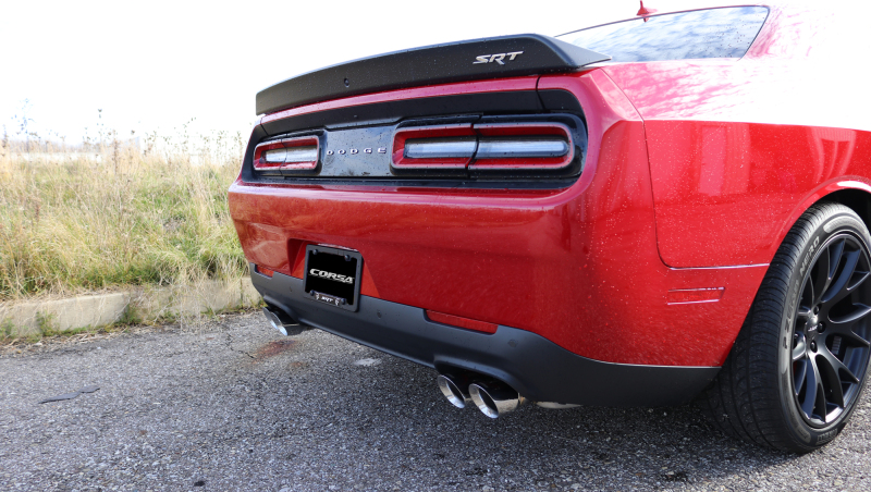 Corsa 15-17 Dodge Challenger Hellcat Dual Rear Exit Extreme Exhaust w/ 3.5in Polished Tips - Image 3