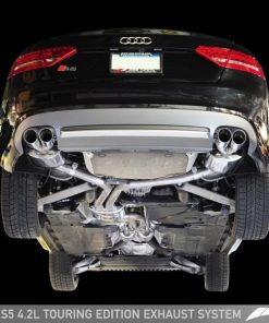Alternative view of AWE Tuning Audi B8 S5 4.2L Touring Edition Exhaust System - Diamond Black Tips